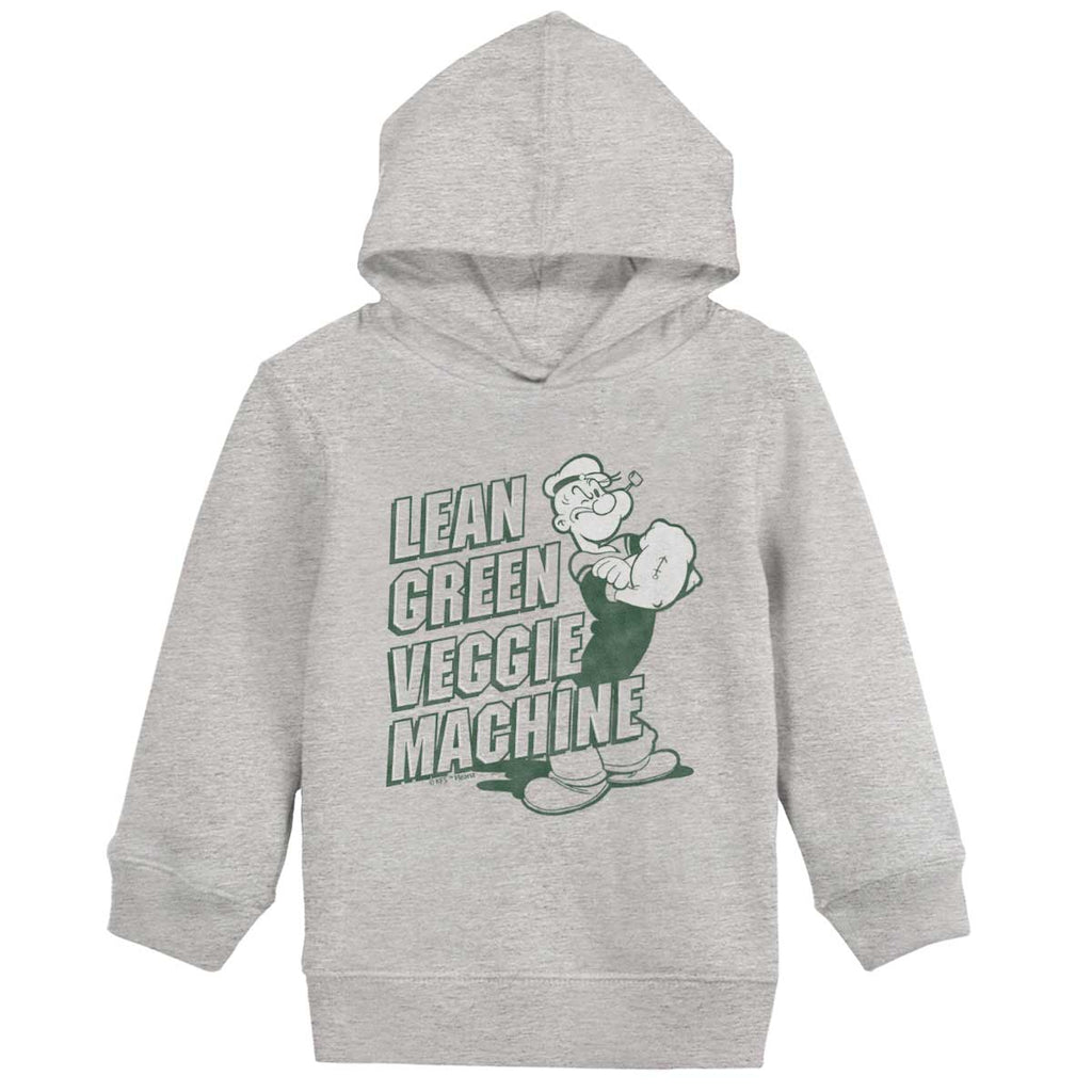 Lean Green Veggie Machine Toddler Pullover Hoodie-Direct To Garment Print-Brisco Baby