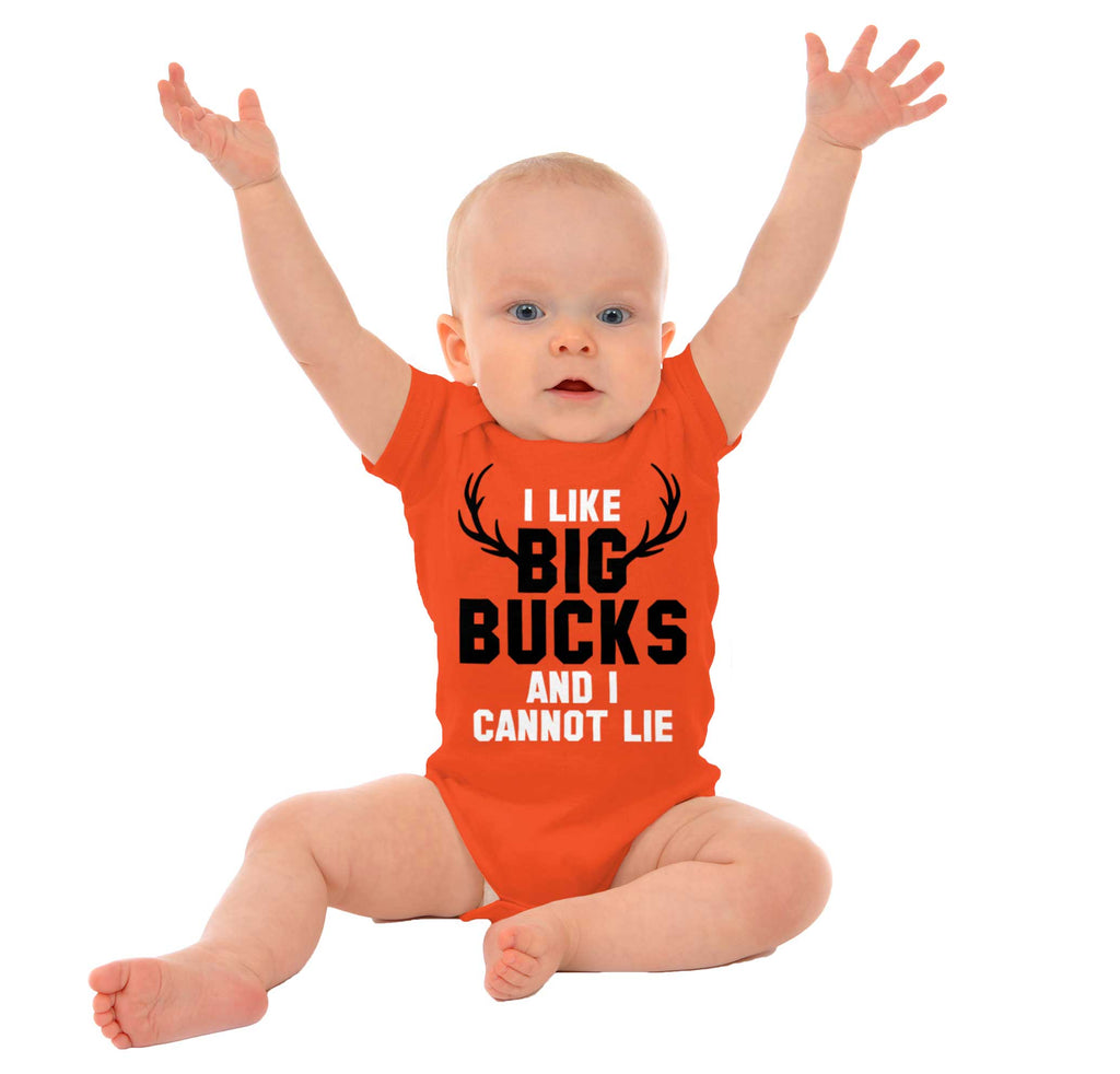I Like Big Bucks Romper Bodysuit-Direct To Garment Print-Brisco Baby