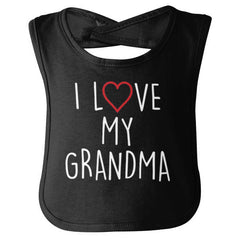 Love My Grandma Infant Baby Bib-Direct To Garment Print-Brisco Baby