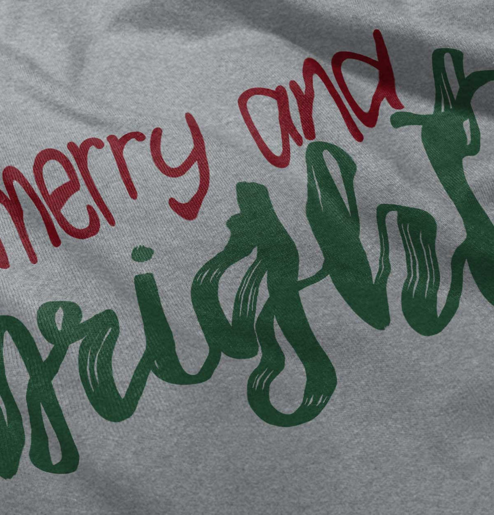Merry And Bright Infant Toddler T Shirt-Direct To Garment Print-Brisco Baby