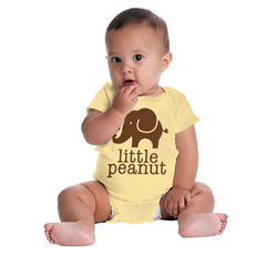 Elephant Peanut Romper Bodysuit-Direct To Garment Print-Brisco Baby