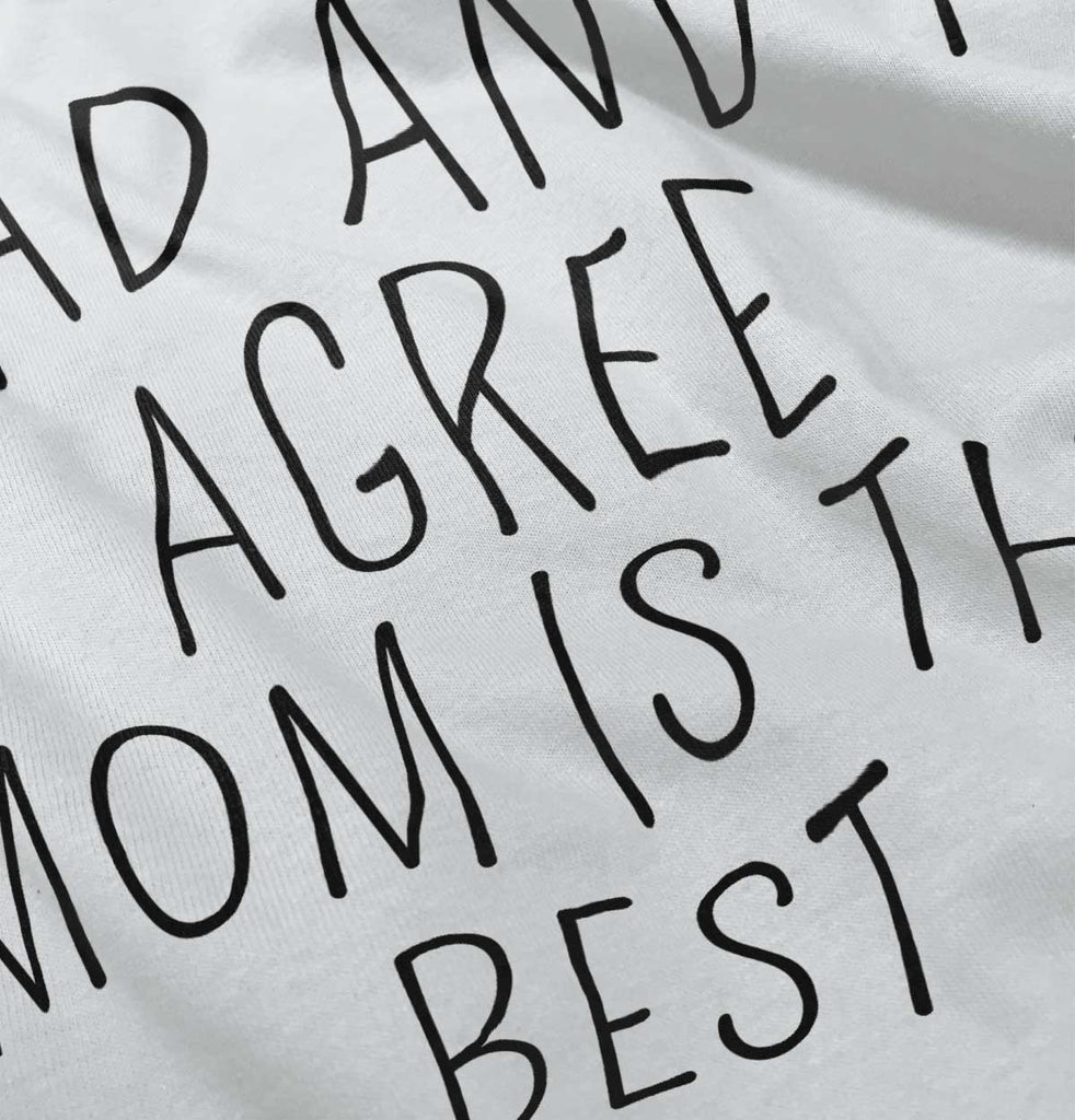 Mom Is Best Infant Baby Bib-Direct To Garment Print-Brisco Baby