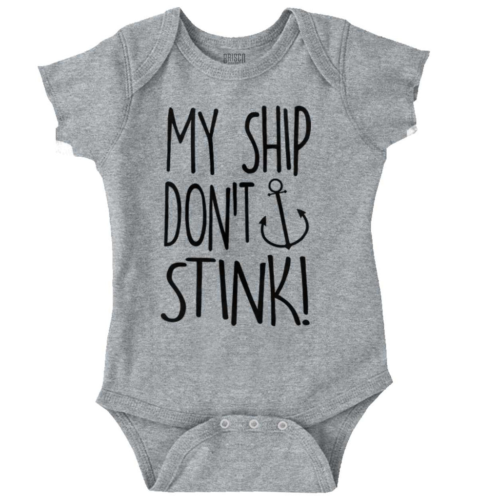 Ship Don't Stink Romper Bodysuit-Direct To Garment Print-Brisco Baby