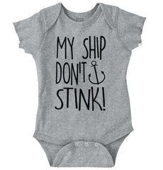 Ship Don't Stink Romper Bodysuit-Direct To Garment Print-Brisco Baby