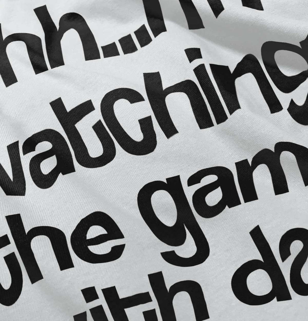 Watching the Game Toddler Football Jersey Tee-Direct To Garment Print-Brisco Baby