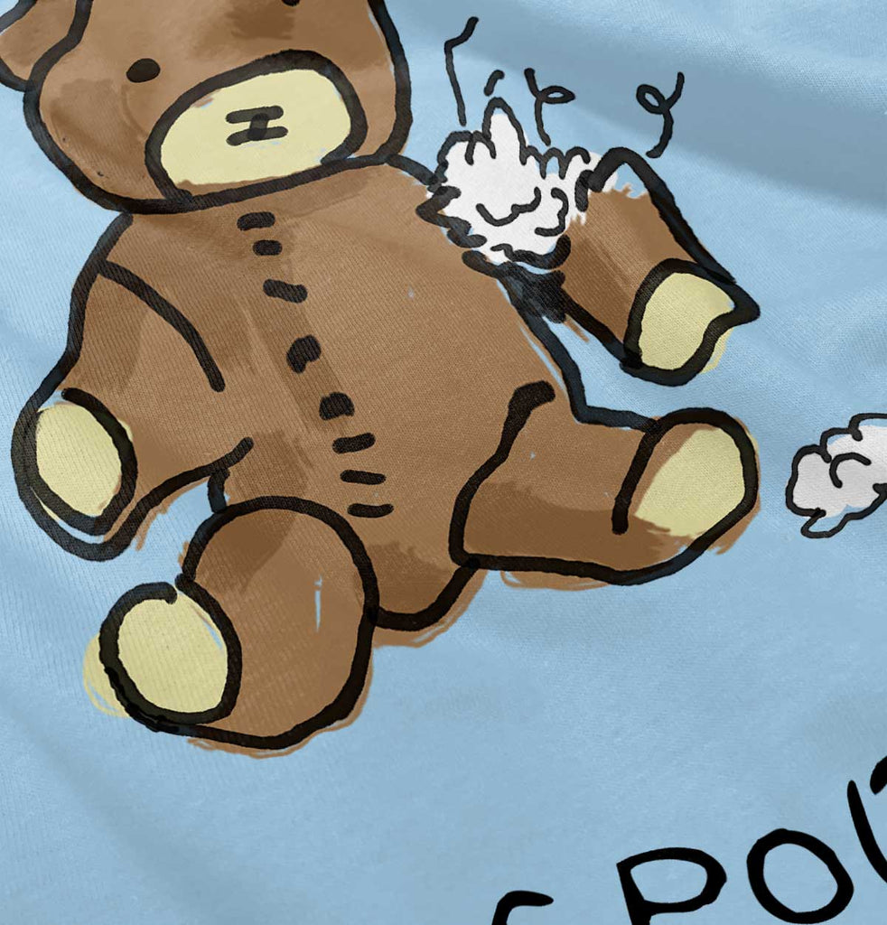 Ripped Teddy Bear Romper Bodysuit-Direct To Garment Print-Brisco Baby