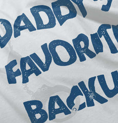 Daddy's Backup Infant Baby Bib-Direct To Garment Print-Brisco Baby