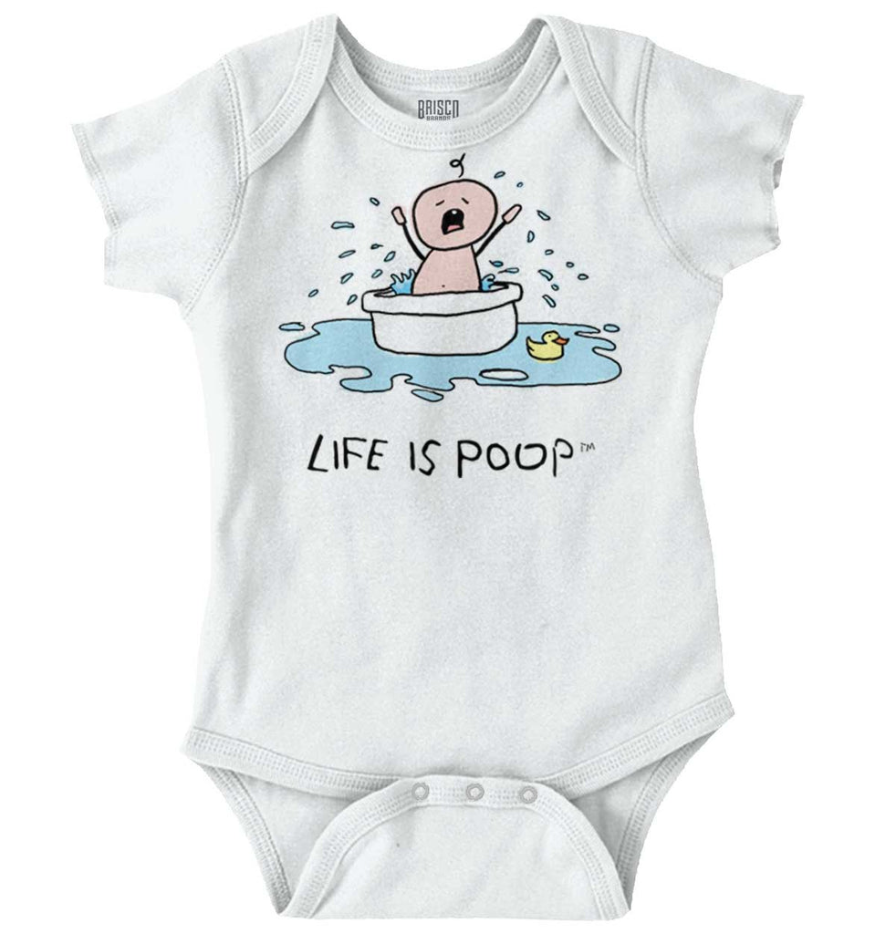 Crying Bath Romper Bodysuit-Direct To Garment Print-Brisco Baby