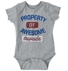 Awesome Parents Romper Bodysuit-Direct To Garment Print-Brisco Baby
