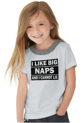 Big Naps Toddler Ruffled Trim T-Shirt-Direct To Garment Print-Brisco Baby