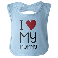 Love My Mommy Infant Baby Bib-Direct To Garment Print-Brisco Baby