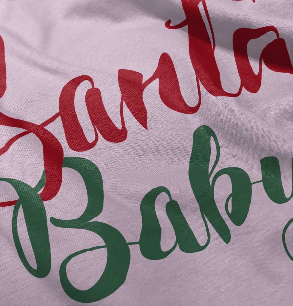 Santa Baby Infant Baby Bib-Direct To Garment Print-Brisco Baby