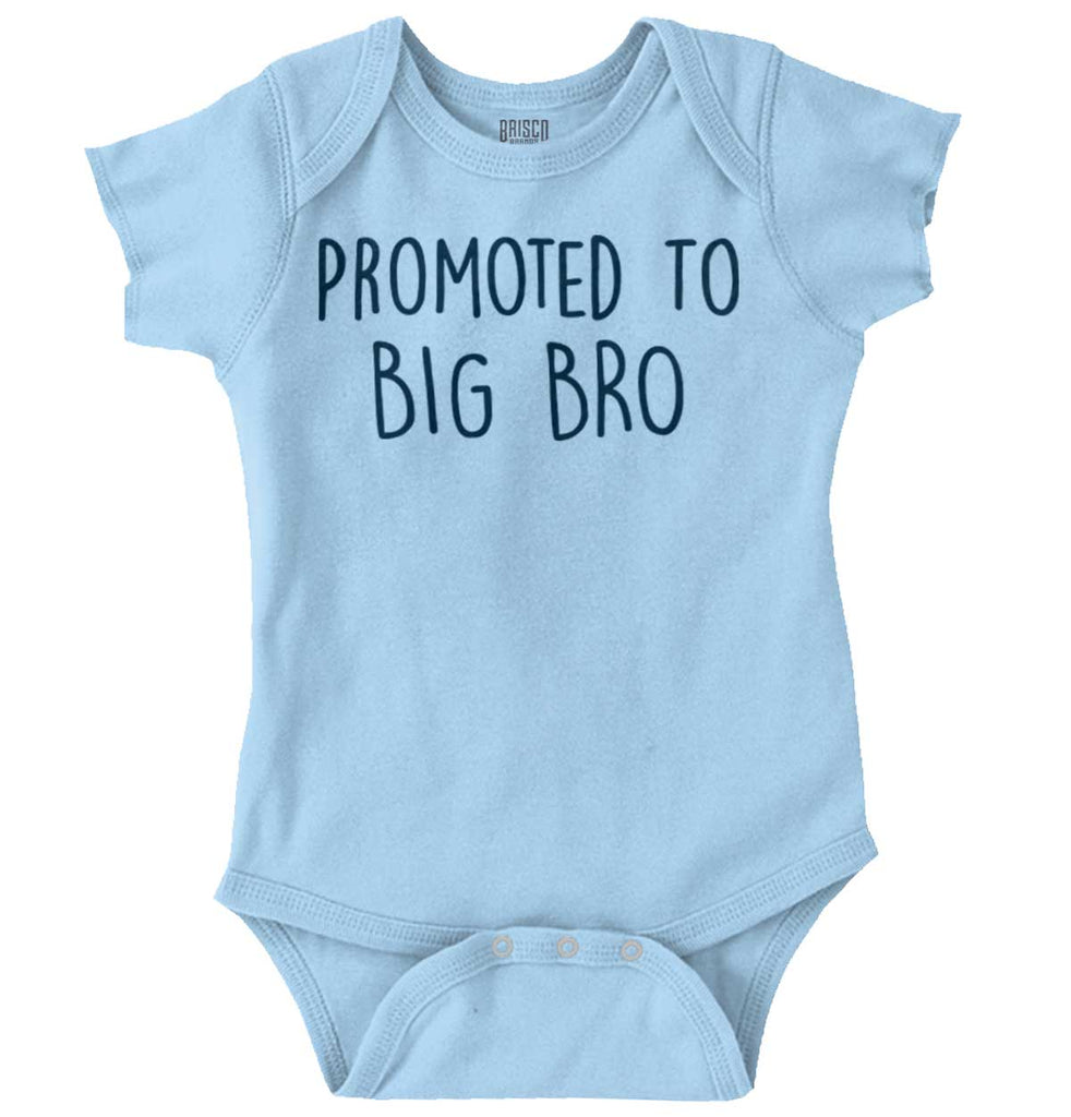 Promoted To Big Bro Romper Bodysuit-Direct To Garment Print-Brisco Baby