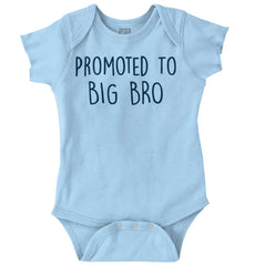 Promoted To Big Bro Romper Bodysuit-Direct To Garment Print-Brisco Baby