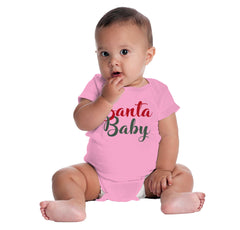 Santa Baby Romper Bodysuit-Direct To Garment Print-Brisco Baby