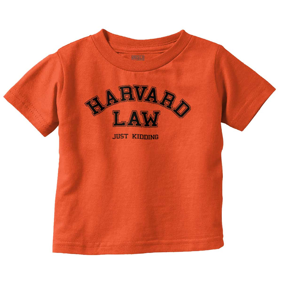 Harvard Law Infant Toddler T Shirt-Direct To Garment Print-Brisco Baby