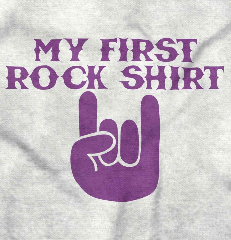 Rock Shirt Toddler Ruffle Bottom Tee-Direct To Garment Print-Brisco Baby