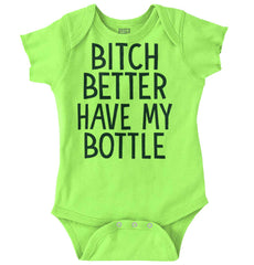 My Bottle Romper Bodysuit-Direct To Garment Print-Brisco Baby