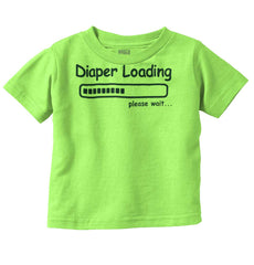 Diaper Loading Infant Toddler T Shirt-Direct To Garment Print-Brisco Baby