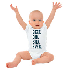 Best Big Bro Ever Romper Bodysuit-Direct To Garment Print-Brisco Baby