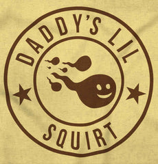 Daddy's Lil Squirt Infant Toddler T Shirt-Direct To Garment Print-Brisco Baby