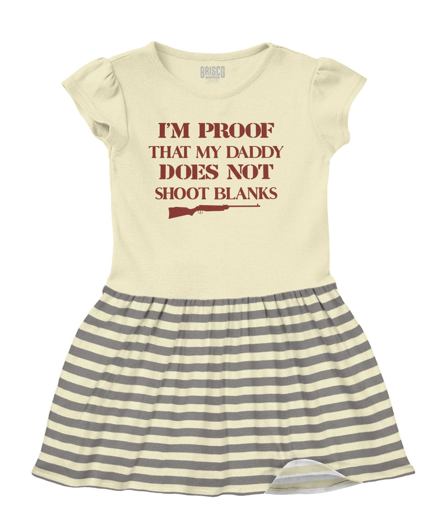 Shoot Blanks Baby Striped Skirt Dress-Direct To Garment Print-Brisco Baby