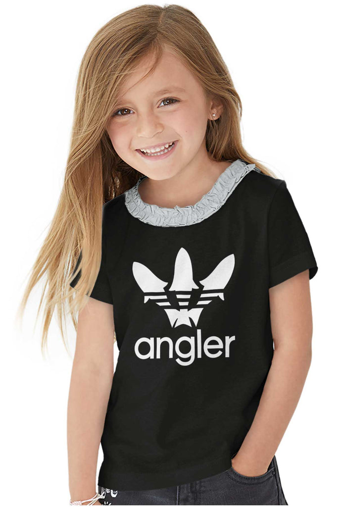 Angler Ruffled Trim T-Shirt-Direct To Garment Print-Brisco Baby
