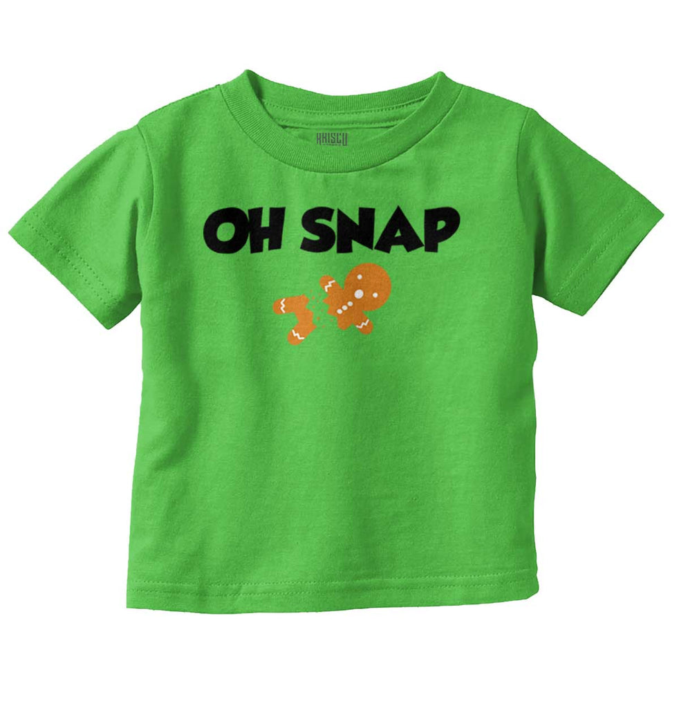 Oh Snap Gingerbread Infant Toddler T Shirt-Direct To Garment Print-Brisco Baby