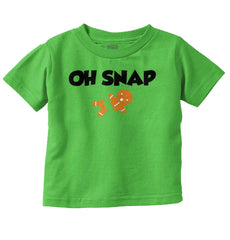 Oh Snap Gingerbread Infant Toddler T Shirt-Direct To Garment Print-Brisco Baby