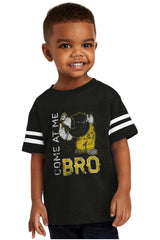Come At Me Bro Toddler Football Jersey Tee-Direct To Garment Print-Brisco Baby