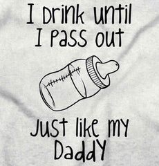 Like My Daddy Romper Bodysuit-Direct To Garment Print-Brisco Baby