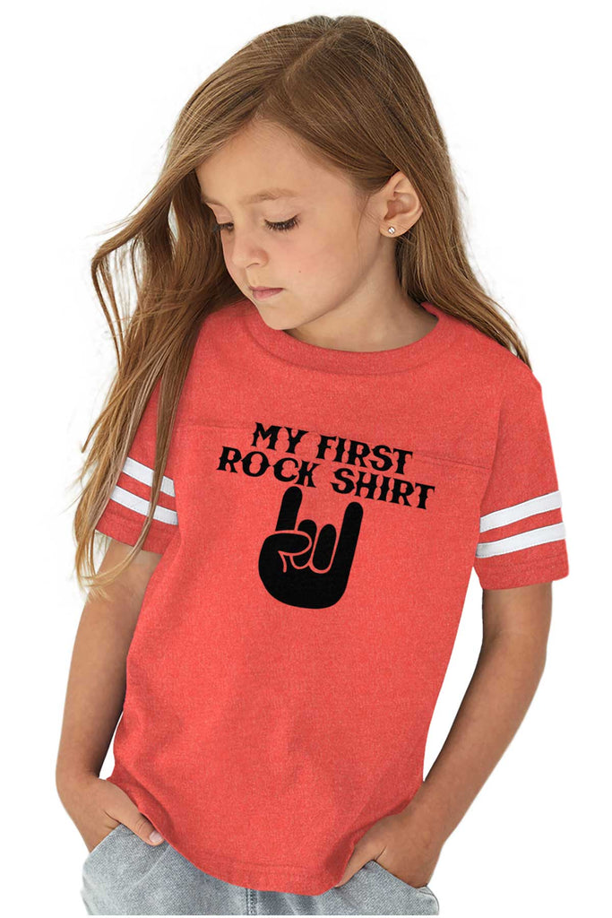 Rock Shirt Toddler Football Jersey Tee-Direct To Garment Print-Brisco Baby