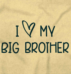 I Love My Big Brother Romper Bodysuit-Direct To Garment Print-Brisco Baby