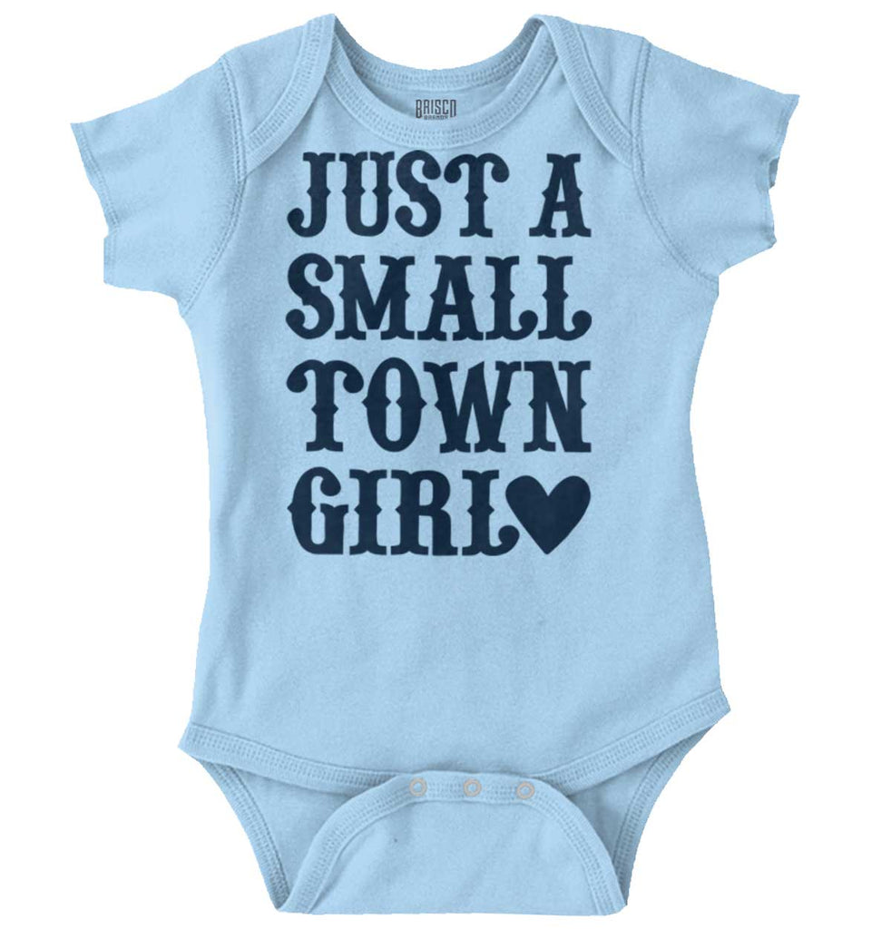 Small Town Girl Romper Bodysuit-Direct To Garment Print-Brisco Baby