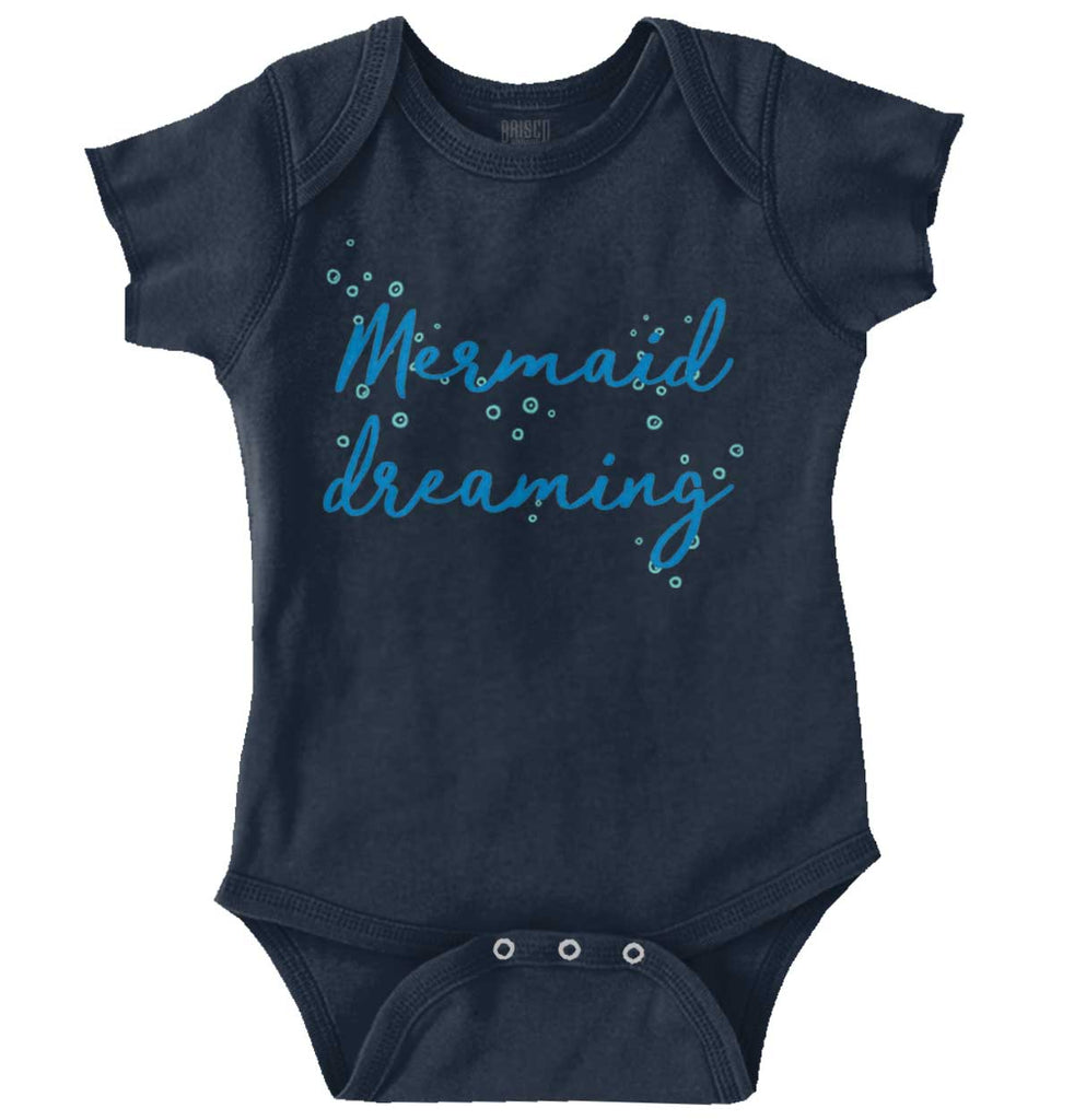 Mermaid Dreaming Romper Bodysuit-Direct To Garment Print-Brisco Baby