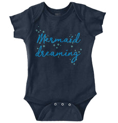 Mermaid Dreaming Romper Bodysuit-Direct To Garment Print-Brisco Baby