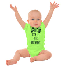 Lock Up Your Daughters Romper Bodysuit-Direct To Garment Print-Brisco Baby