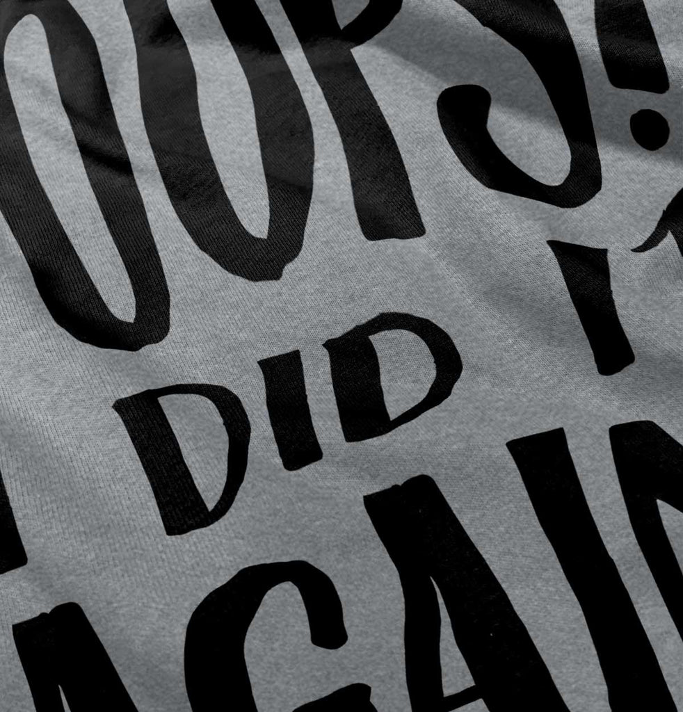 Poops I Did It Again Solid Baby Pajama Top-Direct To Garment Print-Brisco Baby