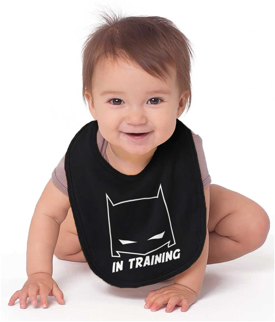 Batbaby In Training Infant Baby Bib-Direct To Garment Print-Brisco Baby