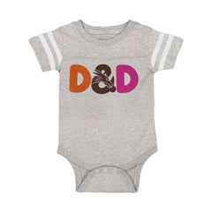 Dungeons Fantasy Tabletop Gamer Football Romper Bodysuit-Direct To Garment Print-Brisco Baby