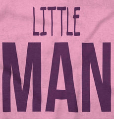 Little Man Romper Bodysuit-Direct To Garment Print-Brisco Baby