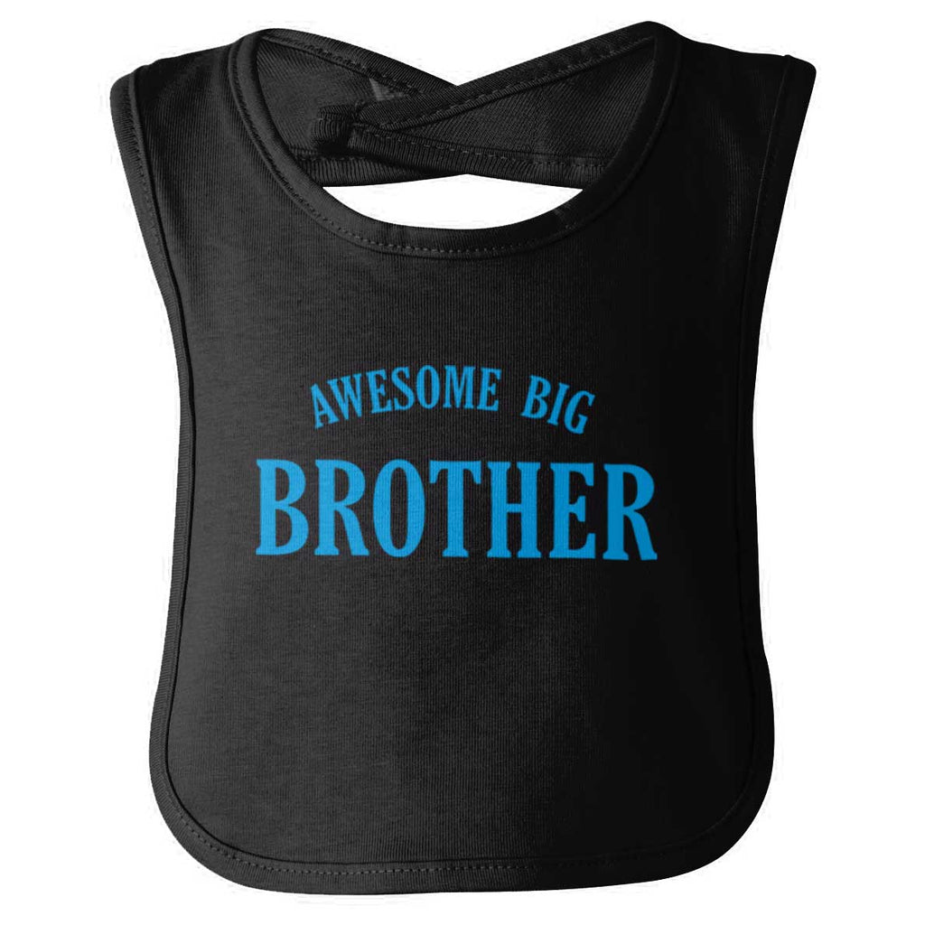 Awesome Big Brother Infant Baby Bib-Direct To Garment Print-Brisco Baby