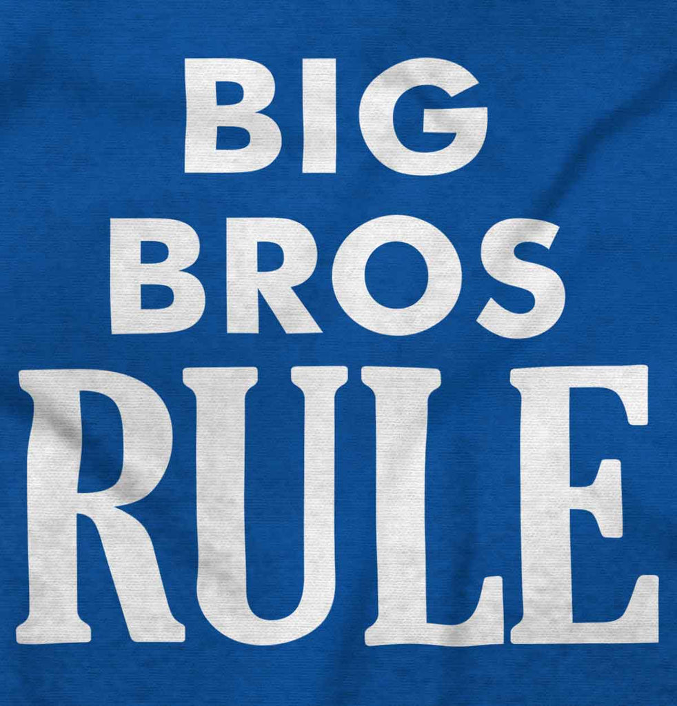 Big Bros Rule Romper Bodysuit-Direct To Garment Print-Brisco Baby
