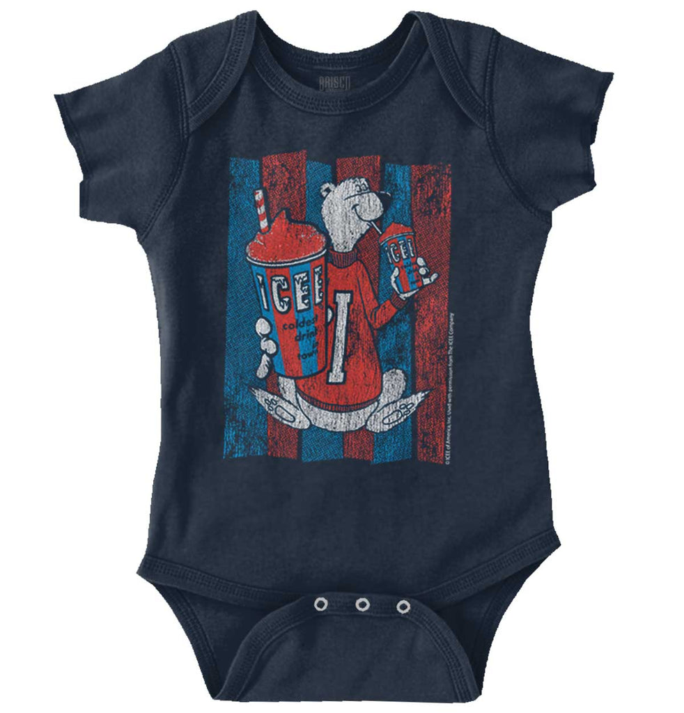 Distressed Icee Romper Bodysuit-Direct To Garment Print-Brisco Baby
