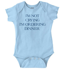 I'm Not Crying Romper Bodysuit-Direct To Garment Print-Brisco Baby