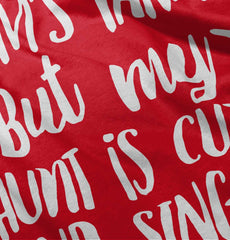 Aunt is Single Ringer Romper Bodysuit-Direct To Garment Print-Brisco Baby