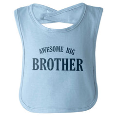 Awesome Big Brother Infant Baby Bib-Direct To Garment Print-Brisco Baby