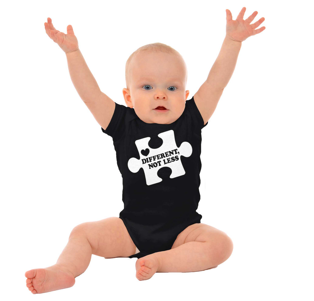 Different Not Less Romper Bodysuit-Direct To Garment Print-Brisco Baby