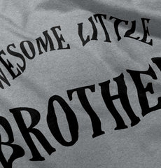Awesome Little Brother Romper Bodysuit-Direct To Garment Print-Brisco Baby
