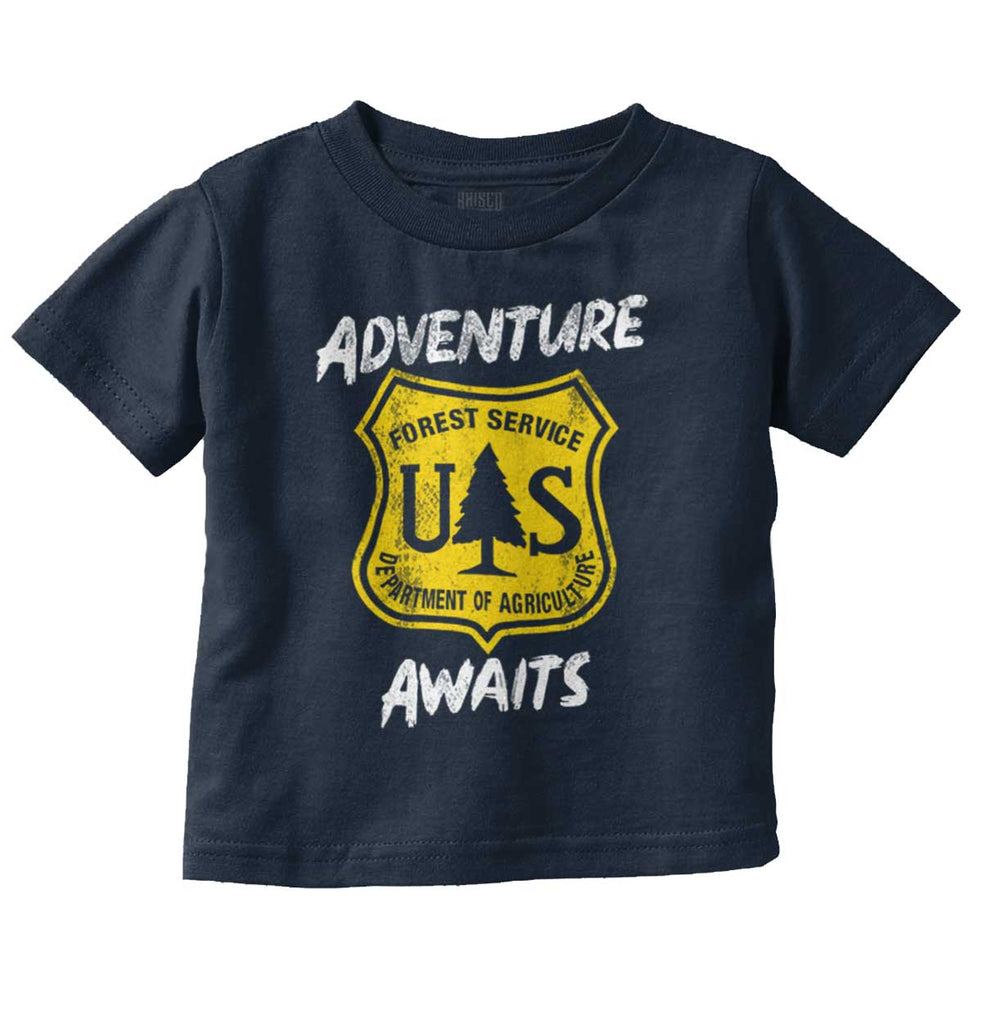 Adventure Awaits Infant Toddler T Shirt-Direct To Garment Print-Brisco Baby